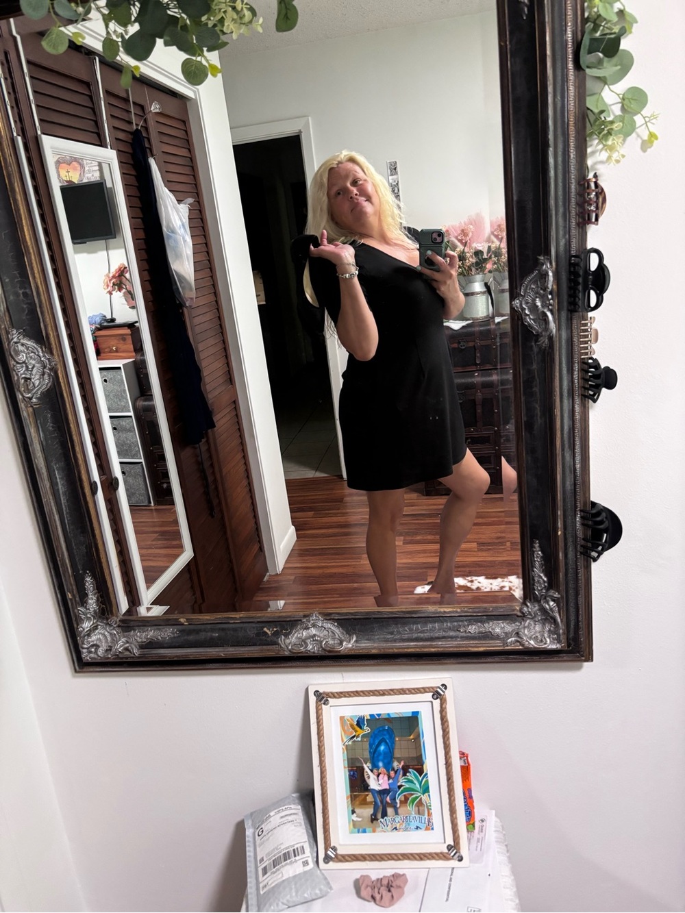 Maurices Black V-Neck Mini Dress